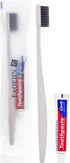 Disposable Toothbrushes with Toothpaste Pack of 60,Straw Apricot Toothbrush in bulk with 10g Toothpaste Individually Wrapped Disposable Travel Too...