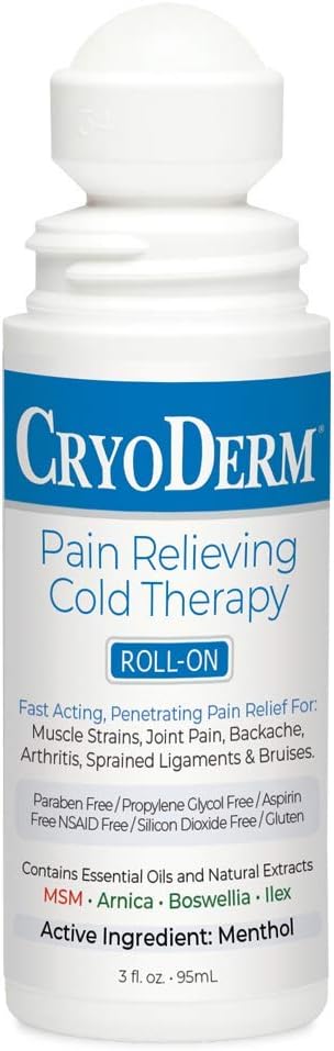 CryoDerm Cold Therapy 3 oz Roll On...