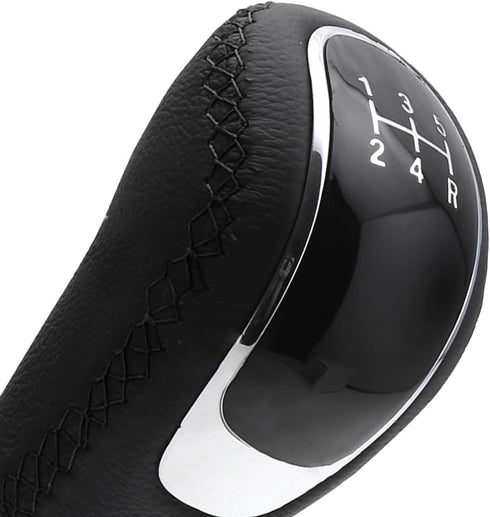 5 Speed Shift Knob, Weighted Manual Gear Shifter Knobs, Leather Gear Shifting Handle, Automotive Manual Universal Transmission, Interior Automatic...