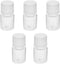 Othmro 10Pcs 5ml Plastic Bottles, Lab Cylindrical Chemical Reagent Bottle, Wide Mouth Laboratory Reagent Bottle, Sample Sealing Liquid Storage Con...
