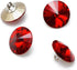 6-pcs 12mm Austria Crystal 1122 Rivoli Button with Shank, SW-1122BT (Light Siam (6-pcs))...