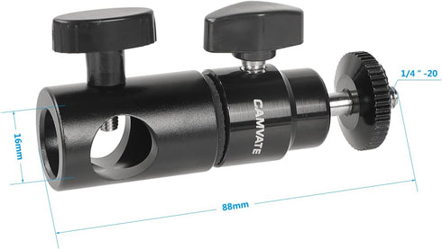 CAMVATE Light Stand Mount Articulated 1/4''-20 Mini Ball Head for Monitor/LED light - 1952...