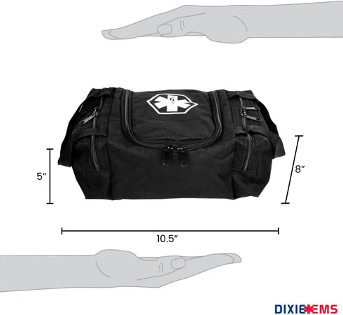 Dixie EMS Dixigear Empty First Responder II Bag 10.5" x 5" x 8" - Tactical Black...