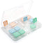 6 Pack Contact Lens Case, Portable Flip Top Contact Lenses Holder Cases with Remover Tool Tweezers Contact Solution Bottle Clear Contacts Storage ...