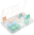 6 Pack Contact Lens Case, Portable Flip Top Contact Lenses Holder Cases with Remover Tool Tweezers Contact Solution Bottle Clear Contacts Storage ...