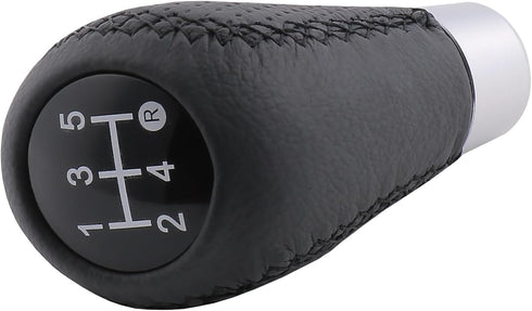 5 Speed Shift Knob Shifting Lever Leather Gear Stick Transmissions Shifter Handle Fit Most Manual Cars Truck SUV Vehicle (Black)...