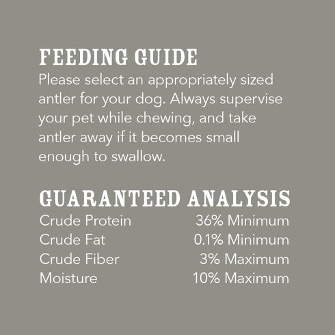 Amazon Brand - Wag Dog Deer Antler Chew, Naturally Shed, Whole, Large 8-9.5 inches (Best for Dogs 30-45 lbs), 3.20 Ounce (Pack of 1)...