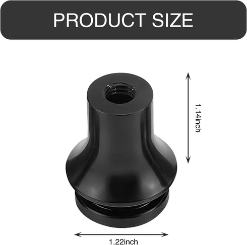 1 PC M12 x 1.25 Car Shift Knob Boot Retainer, Waterproof Metal Manual Vehicle Gear Shifter Lever Adapter Accessories, Compatible with Subaru Ford ...