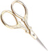Crossstitch Scissors, Premium Tailor Scissors Fabric Scissors DIY Antique Sewing Shears Dresser Embroidery Tool Small Scissor(Gold)...