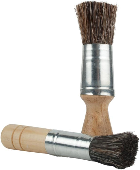 2 Pieces Shoe Polish Brushes Leather Shoes, Boots Care Clean with Natural Bristles...