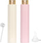 Atomizer Perfume Spray Bottle - 10ml 2pcs Empty Refillable Spray Bottle for Travel with 2 Types of Refill Tools Pink+Beige...