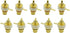 Gold Plated Female RCA Phono Panel Mount Chassis Socket Plug Jack Connector - (10 Pcs)...
