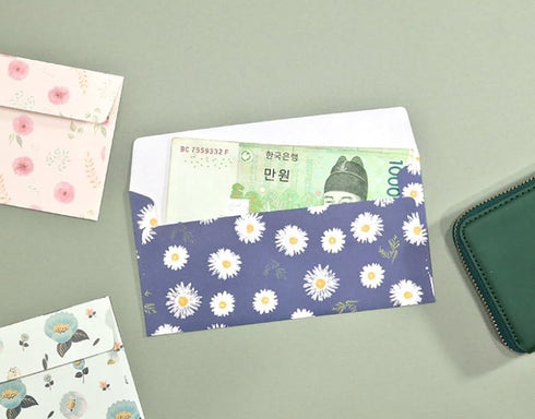 16 Pcs Money Envelopes Cash Envelopes, 8 Designs, 3.5 x 7 Inch (Floral B)...