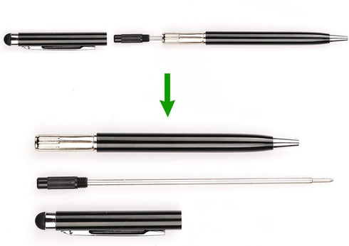 homEdge Stylus Pen and Ink Pen Set of 12 Pack, Universal 2 in 1 Capacitive Stylus Ball Point Pens Compatible with iPad, iPhone, Samsung, Kindle To...