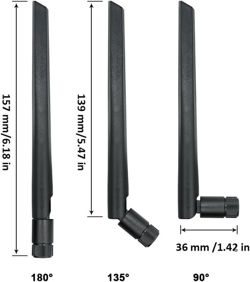 PROBOX AW140 8dBi WiFi Bluetooth Dual Band Omni Directional Antenna 2.4GHz/5GHz Long Range RP-SMA Male for WiFi Router Network devices PCI-E card ...