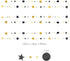 Cheerland Black Gold Party Decorations Star Garland Moon Stars Hanging Star Streamers Birthday Wedding Baby Shower Graduation NYE 2024 New Year Ei...