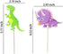 ALISSAR 35-Pack Baby Dinosaur Cupcake Toppers Picks, Dinosaur cake Toppers for Kids Birthday Baby Shower Party Decorations Supplies...