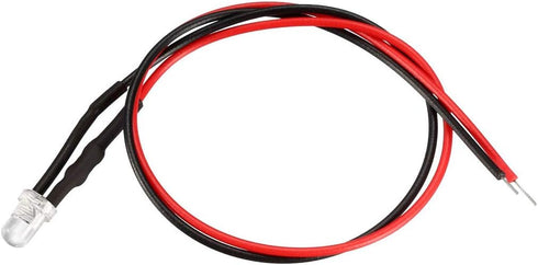 uxcell 12pcs Mixed Colour 3mm LEDs Prewired Light DC3-5V 20cm Pre Wired LED...