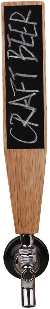 Large Wooden Chalkboard Kegerator Tap Handles, Oak DIY Craft Beer Tap Handles Tall 10",for All Beer-Lovers in Tall Style...
