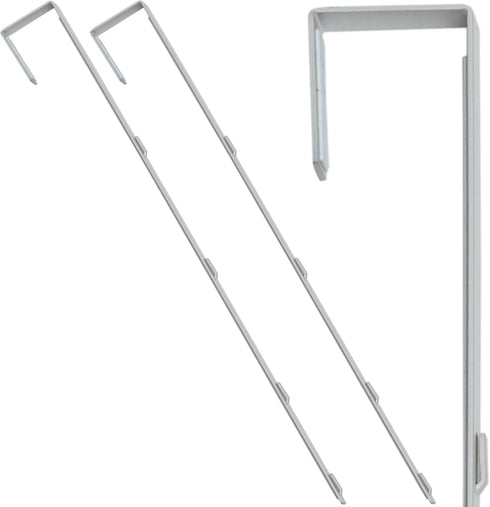 Over-The-Door Mirror Hanger | Adjustable 14.5-inch Door Mirror Hanger Set w Protective Lining | Over the Door Mirror Hooks Perfect Height & Fit- 2...