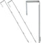 Over-The-Door Mirror Hanger | Adjustable 14.5-inch Door Mirror Hanger Set w Protective Lining | Over the Door Mirror Hooks Perfect Height & Fit- 2...