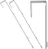 Over-The-Door Mirror Hanger | Adjustable 14.5-inch Door Mirror Hanger Set w Protective Lining | Over the Door Mirror Hooks Perfect Height & Fit- 2...