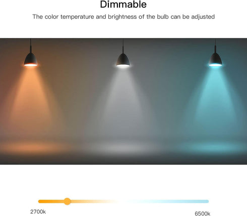 Smart Light Bulbs, Color Changing Light Bulb Work with Apple HomeKit, Alexa and Google Home Assistant 9W WiFi Dimmable LED Light Bulbs 850LM RGB L...