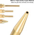 5Pcs Glue Gun Copper Nozzle Hot Glue Gun Tips with O-ring, Small Bore Long Tube Nozzles Thread Interchangeable Nozzle Set for Hot Melting Glue Gun...