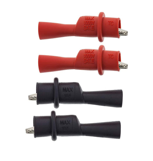 Replacemen Push-on Alligator Clips for Multimeter Test Lead,4 Pcs (4 PCS)...