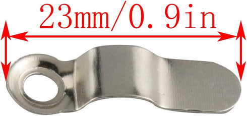 Frame Turn Button 50PCS Silver Metal Bent Bow Shape Picture Mirror Photo Frame Turnbuttons with 50PCS Screws Rotating Lock Turn Button Blackboard ...