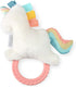 Itzy Ritzy - Ritzy Rattle Pal with Teether - Baby Teething Toy Features A Minky Plush Character, Gentle Rattle Sound & Soft Teether Toy for Newbor...