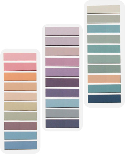 ELII 600 Pcs Page Markers Sticky Index Tabs,Transparent Sticky Notes,Morandi Book Page Tabs, Writable and Repositionable Flag Tabs Stickers...