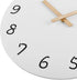 Plumeet 10'' Wooden Wall Clock Small Frameless Clocks with Silent Quartz Movement - Modern Style Village Wall Clocks Decorative Home Kitchen - Bat...