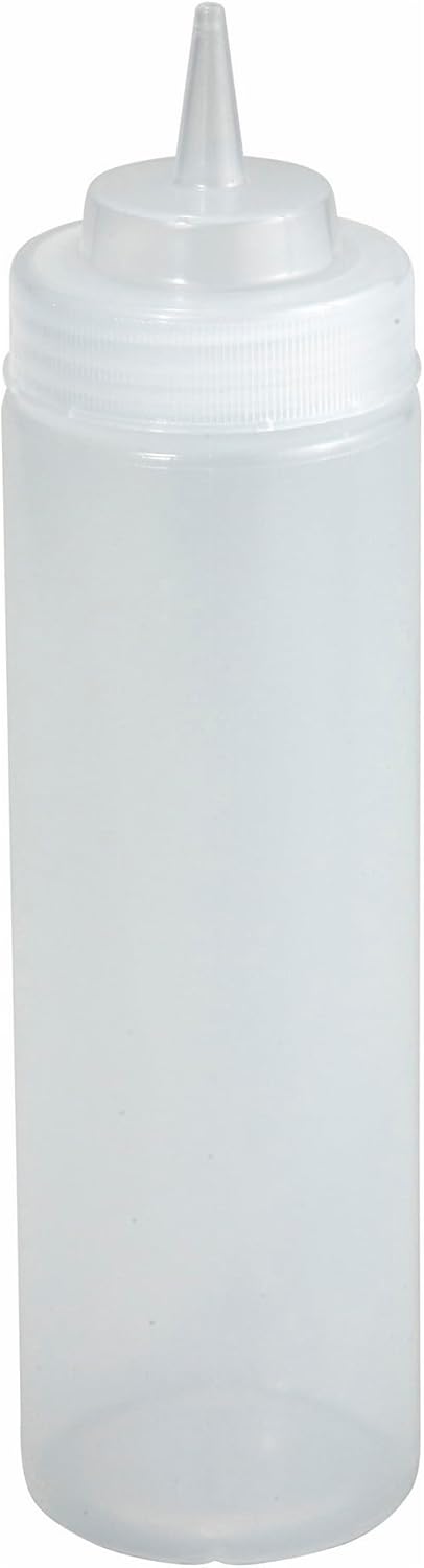 Winco Chocolatier's Wide Mouth Squeeze Bottles for Chocolate, 12-Ounce, 6-Pack...