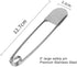 10 PCS127mm/5 Inch Heavy Duty Jumbo Safety Pins Premium Stainless Steel Silver Safety Pins for Laundry, Blanket, Key Rings, Outdoor Gear...