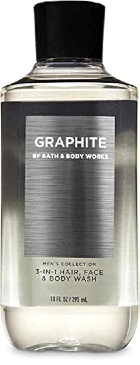 Bath and Body Works Men's Collection Graphite 3-in-1 Hair Face and Body Wash 10 Fluid Ounce...