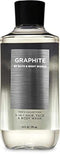 Bath and Body Works Men's Collection Graphite 3-in-1 Hair Face and Body Wash 10 Fluid Ounce...