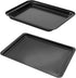 Toaster Oven Pan Set of 2, Nonstick Baking Sheets Pan with Rimmed Edge Baking Tray, Cookie Sheet for Baking Replacement Tray Non-Toxic & Easy Clea...