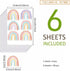 Rainbow Wall Decals for Girl Bedroom Kids Room Decor, Peel and Stick Wallpaper Rainbow Wall Stickers Mural Vinyl 36 Pcs...