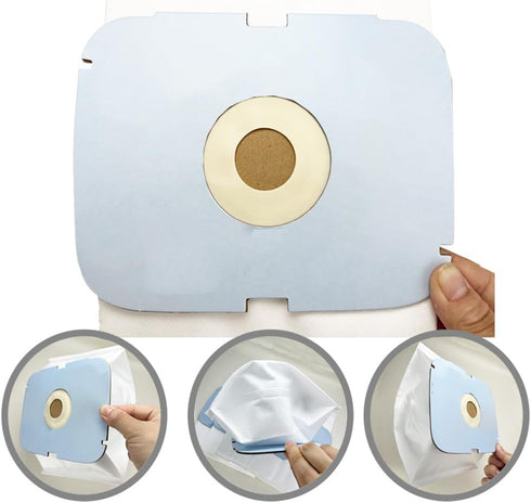 6 Pack Spare Parts Style-P Dust Bags Compatible with Lux Guardian Platinum by Electrolux, Accessories Replacement Parts...