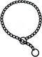 Matte Black Dog Choke Collar Slip P Chain,Heavy Chain Dog Metal Training Choke Collars, Adjustable Weather Proof Alloy Steel Necklace for Small Me...
