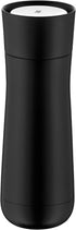 WMF Insulated Thermos Flask, 0.35 L, Height 22 cm/Diameter: 7.4 cm, Automatic Closure, 360° Drink Opening, Black...