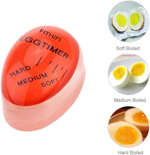 Colour Changing Egg Perfect Egg Timer Boiled Egg Timer -RED...