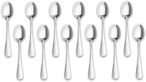 Demitasse Espresso Spoons,12-piece Mini Coffee Tiny Stainless Steel Spoons Bistro Small Spoons for Dessert, Tea, Appetizer(4.7Inch)…...