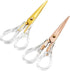 2 Pack Clear Acrylic Gold, RoseGold Stainless Steel Craft Scissors for Office, Home, School (Gold+RoseGold)...