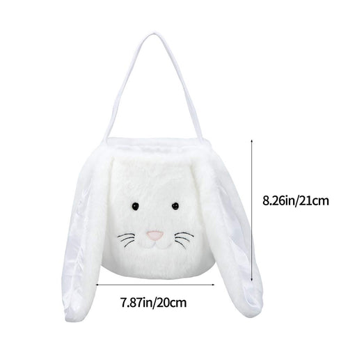 XinblueCo Plush Easter Bunny Basket Easter Buckets with Long Plush Ear Personalized Egg Hunting Easter Bags,BunnyEaster Tote Bags for Easter Decor...