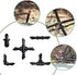 100 Pcs 1/4 Goof Drip Line Plugs Irrigation Black Barbed Hose End Plug Irrigation End Plugs for Drip Line...