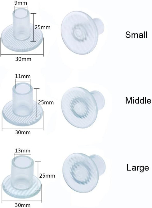 9 Pairs Clear High Heel Protectors Heel Stoppers for Wedding Mates Bridesmaid(Small/Middle/Large)...