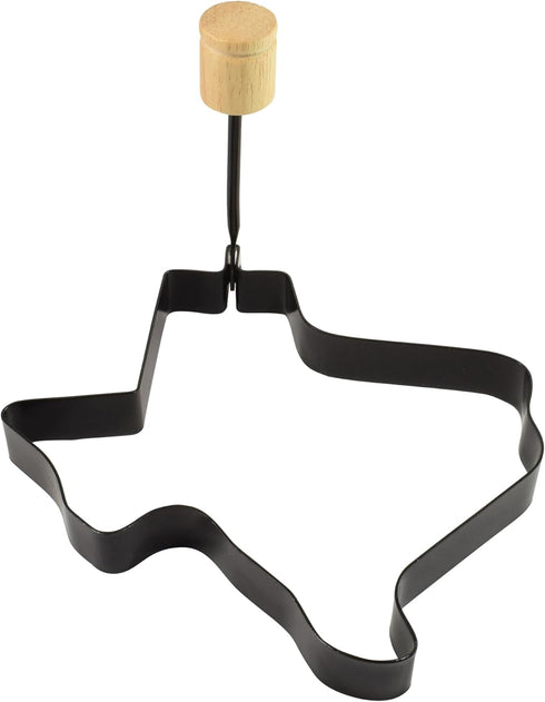 R&M International Non-Stick Texas Shaped Egg Fry and Pancake Ring with Handle...