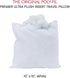 Fairfield Poly-Fil Premier Ultra Plush Insert Travel Pillows and Home Decor, 10 x 10-Inch, White...